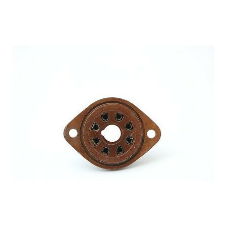 HIGH QUALITY OLD OCTAL TUBE SOCKET BAQUELITE PHENOLIC. RZOC4.