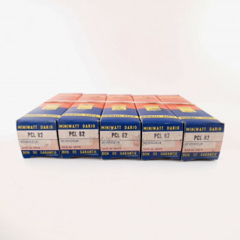 5 X PCL82 MINIWATT-DARIO TUBE. 1960s MULLARD PROD. COPPER RODS. NOS/NIB. AA  ENA