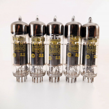 5 X PCL82 MINIWATT-DARIO TUBE. 1960s MULLARD PROD. COPPER RODS. NOS/NIB. AA  ENA 2