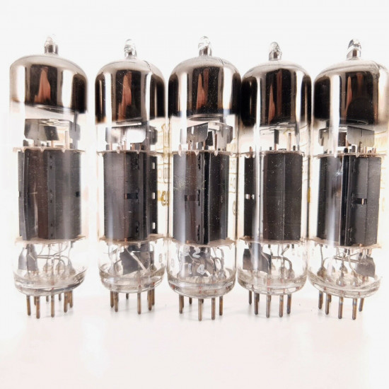 5 X PCL82 MINIWATT-DARIO TUBE. 1960s MULLARD PROD. COPPER RODS. NOS/NIB. AA  ENA