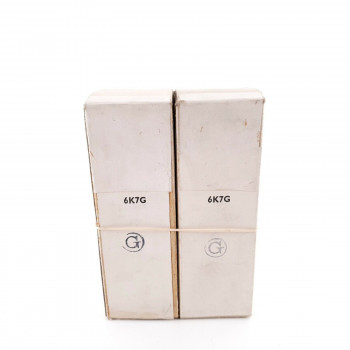 2 X 6K7G MARCONI TUBE. MESH PLATE. 1950s MILITARY PRODUCTION. AH  ENA