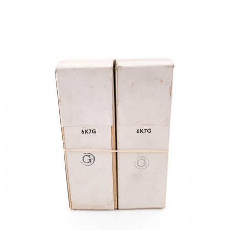 2 X 6K7G MARCONI TUBE. MESH PLATE. 1950s MILITARY PRODUCTION. AH  ENA