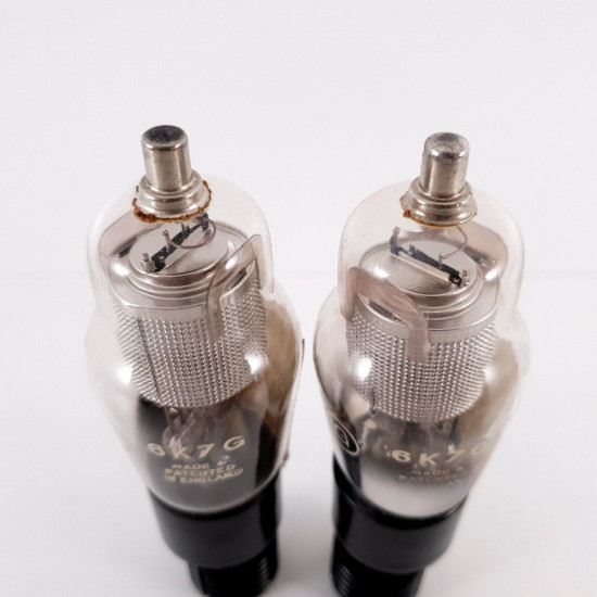 2 X 6K7G MARCONI TUBE. MESH PLATE. 1950s MILITARY PRODUCTION. AH  ENA