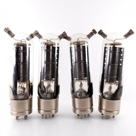 4 X TC1/75 / 3X75 PHILIPS TUBE.BLACK PLATES. TRANSMITING TRIODE AIR COOL AH  ENA