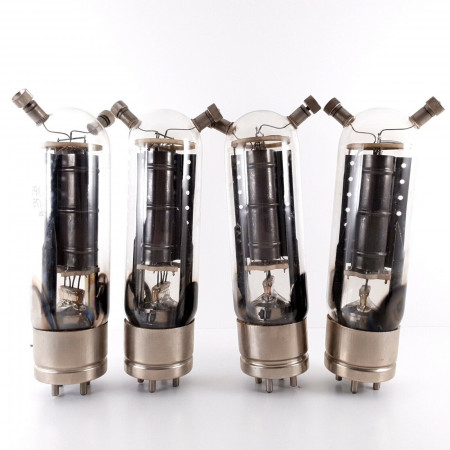4 X TC1/75 / 3X75 PHILIPS TUBE.BLACK PLATES. TRANSMITING TRIODE AIR COOL AH  ENA