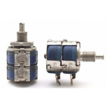 POTENTIOMETER SFER 200 OHM 20% LOG W/O ON/OFF A NOS 1PC. CA304U20F290617