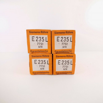 4 X E235L SIEMENS TUBE. SIEMENS UND HALSKE PROD. MATCHING CODES. AA  ENA