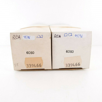 2 X JAN CRC 6080WA TUBE. RCA BRAND. BLACK PLATES. MATCHED PAIR CÑ  ENA